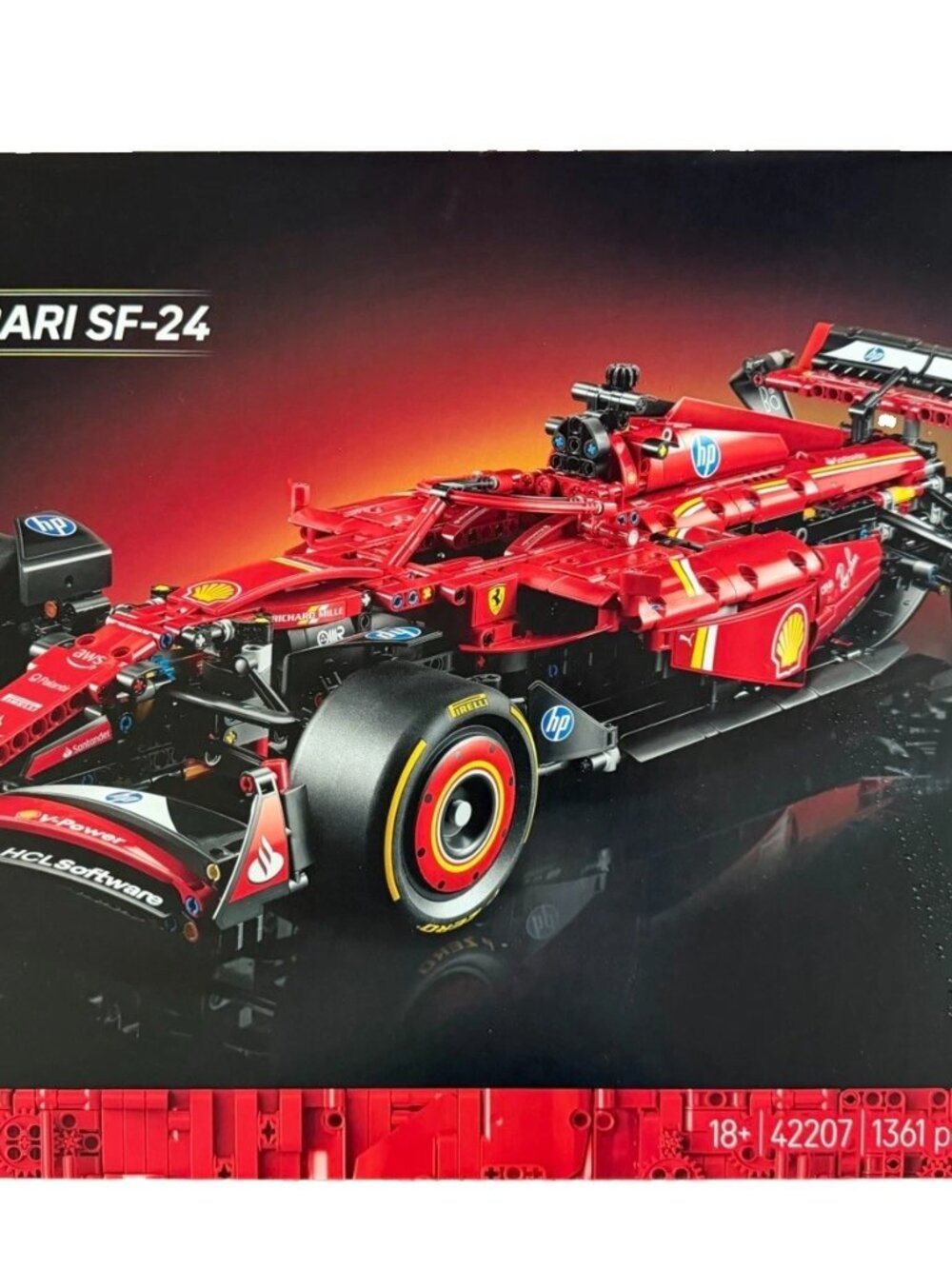 NIB Lego Technic Ferrari SF-24 Car Model Kit 42207 Scale 1:8